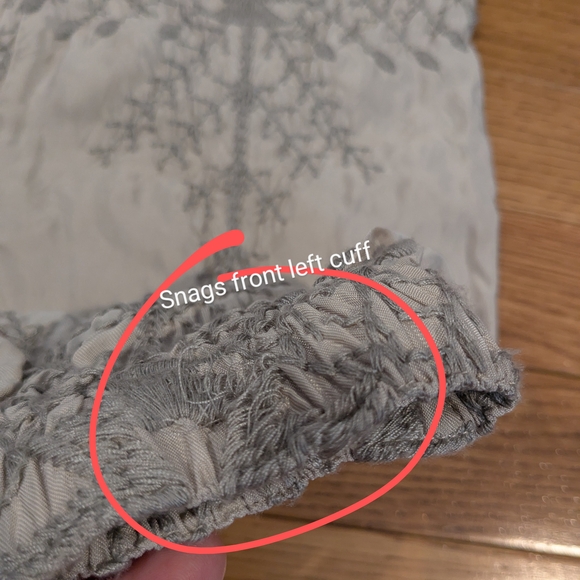 Johnny Was Gray Embroidered Jogger Pants Cupra Rayon Small - Picture 14 of 16